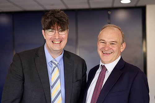 Paul Follows and Ed Davey